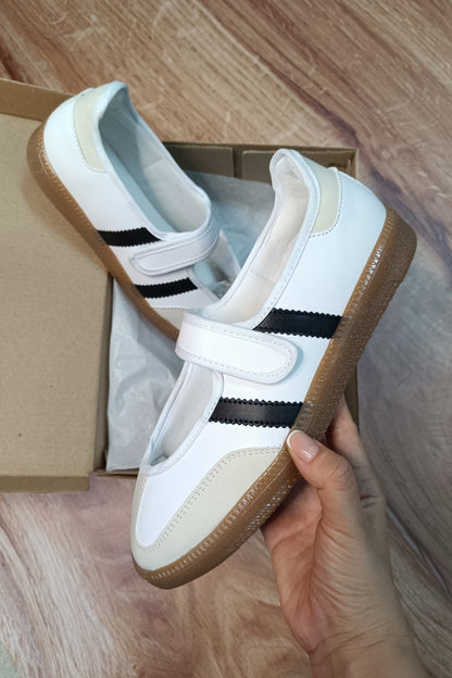 JANE Tenis flat blanco
