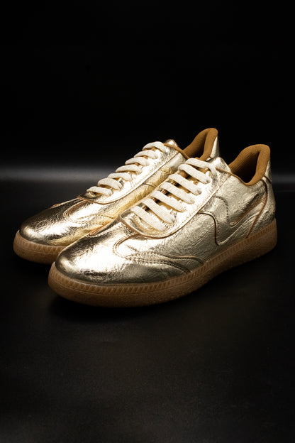 MIKA Tenis con suela de goma oro